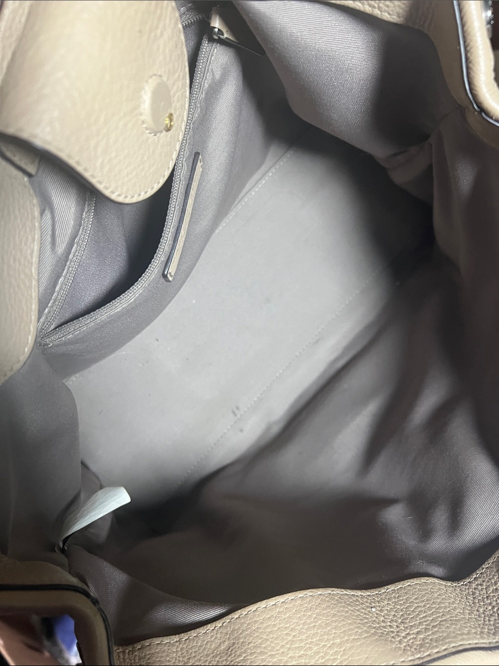 Marc Jacobs Taupe Leather Shoulder Tote - Picture 4 of 5